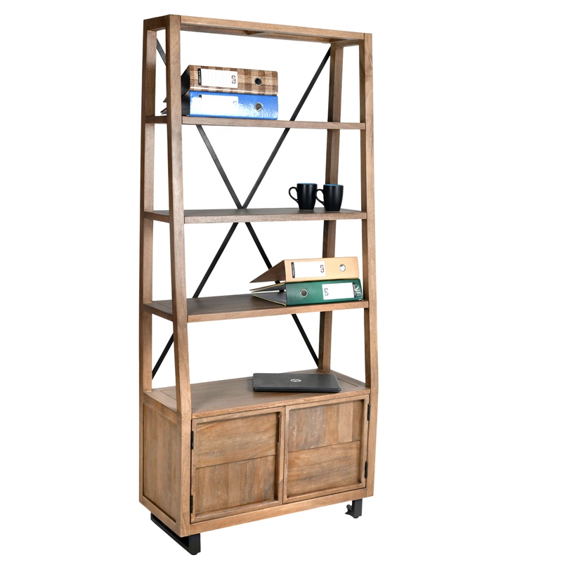 Ore Bookcase With Cabinet